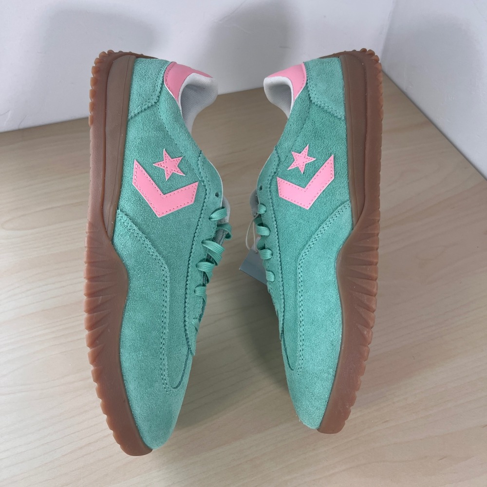Converse Star Player 76 Mens 11.5 Womens 13 Mint Green Pink Suede A15090C - Picture 4 of 8